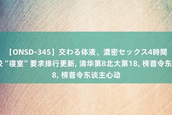 【ONSD-345】交わる体液、濃密セックス4時間 国内高校“寝室”要求排行更新， 清华第8北大第18， 榜首令东谈主心动