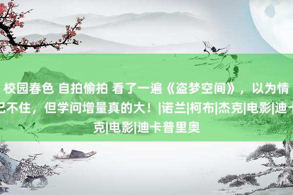 校园春色 自拍偷拍 看了一遍《盗梦空间》，以为情节有点记不住，但学问增量真的大！|诺兰|柯布|杰克|电影|迪卡普里奥